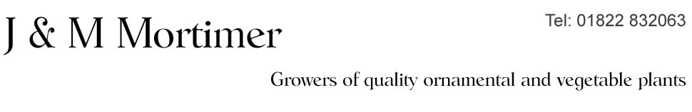 Mortimers Nurseries, Growers, Wholesale Suppliers of Quality Ornamental and Vegetable Plants